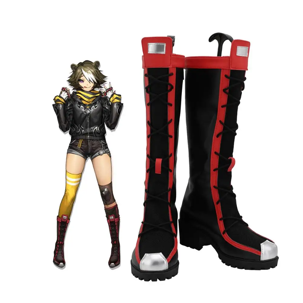 Сапоги для косплея arknight Beehunter на высоком каблуке кожаная обувь изготовленная