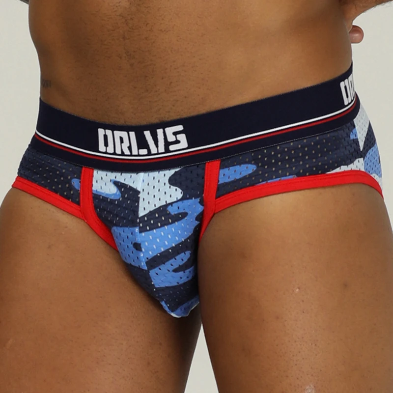 ORLVS брендовые сексуальные мужские плавки gay jockstrap Мужское нижнее белье cueca tanga mesh