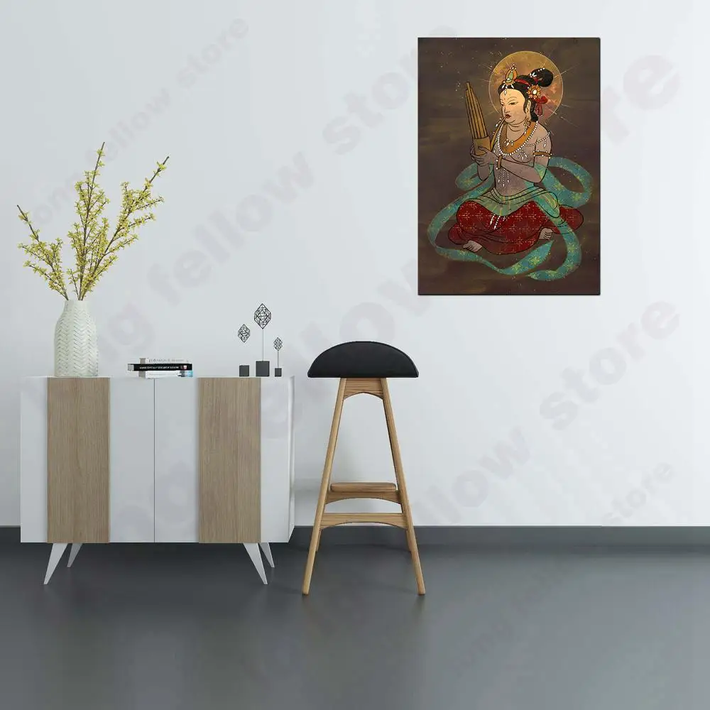 HD Печать племя Воины Лошади Настенная картина с пейзажем для прихожей комнаты