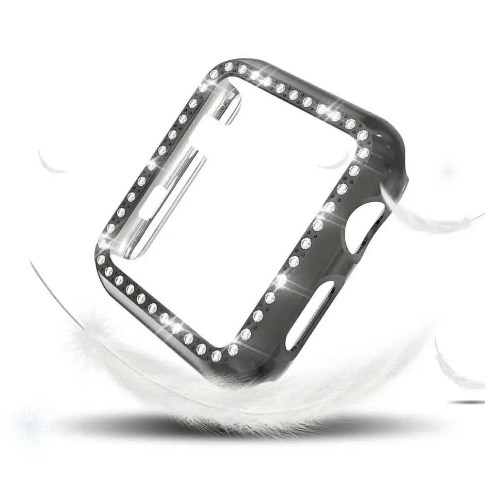 Лидер продаж Алмазный чехол для Apple watch серии 5 ремешок 40 мм 44 38 42 iwatch бампер 4 3 2 1 |