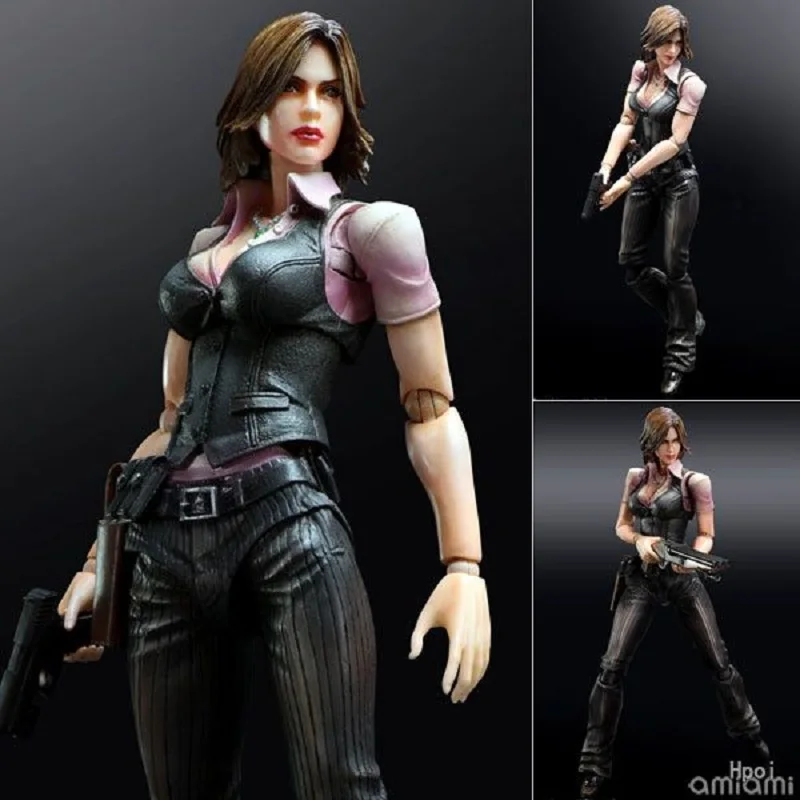 

Biohazard Game Statue Helena Play Arts Anime PVC Action Figure Toy Reside Evil Leon Collection Model Doll Toys for Children Gift