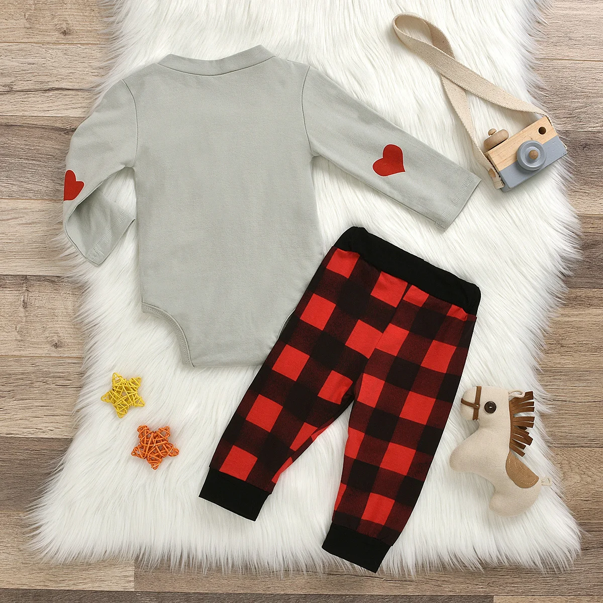 3pcs Boy Clothes Set Valentine Baby Clothing Infant Jumpsuits Gentleman Outfit Sets Bow Tie Shirt+Coat+plaid pant Spring |