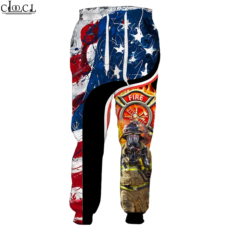 

HX Newest Popular Firefighter 3D Print Men Women Fashion Pants Harajuku Style Streetwear Autumn Casual Trousers Drop Shipping
