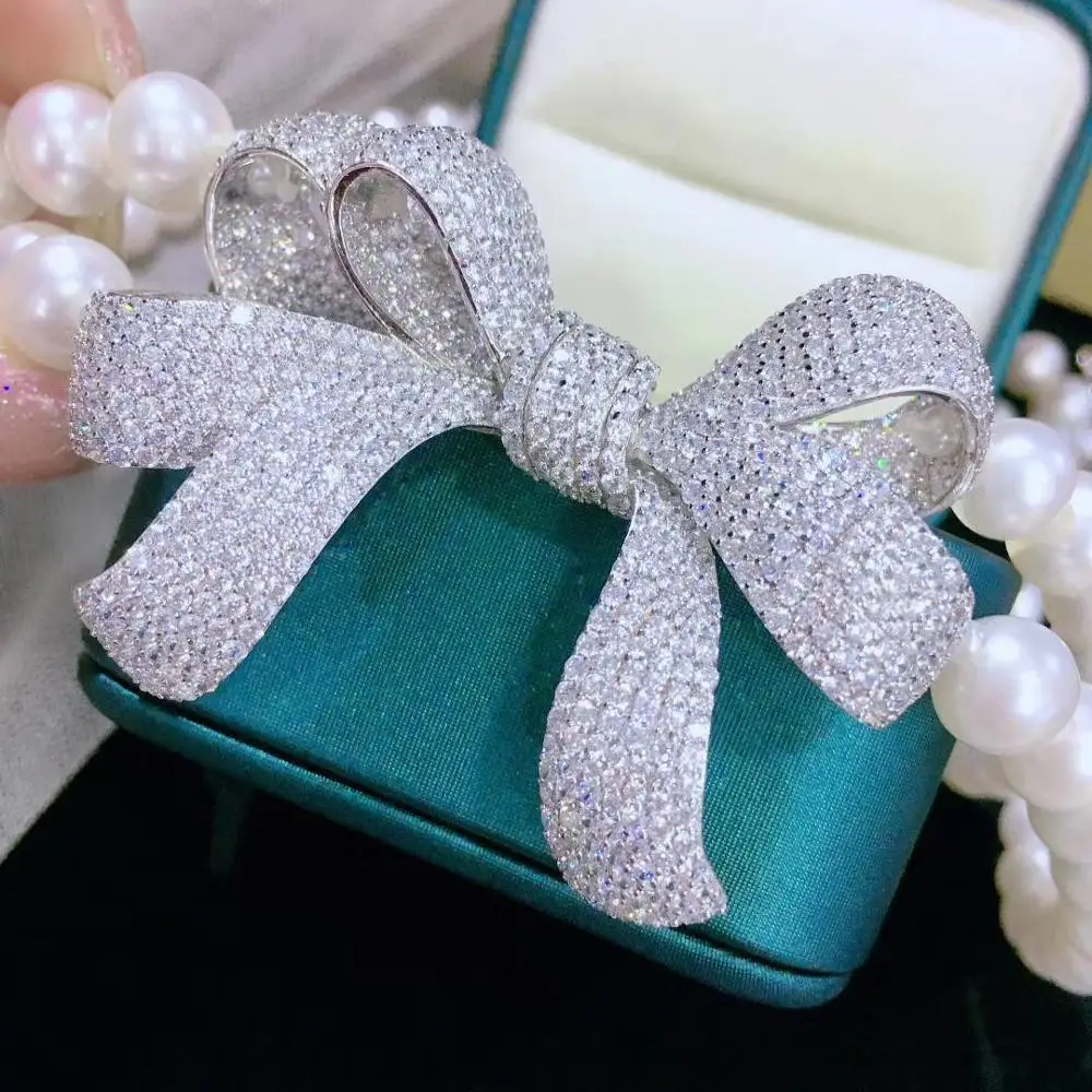 ?? 9-10 ミリメートル天然淡水真珠のネックレス二層 925 スターリングシルバー立方ジルコンちょう結びクラシックファインジュエリー