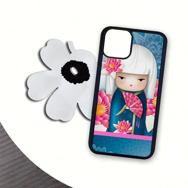 

apanese Kokeshi Transparent case cover for iphone se 2020 6 6s 7 8 plus x xs max xr 11 12 pro max coque