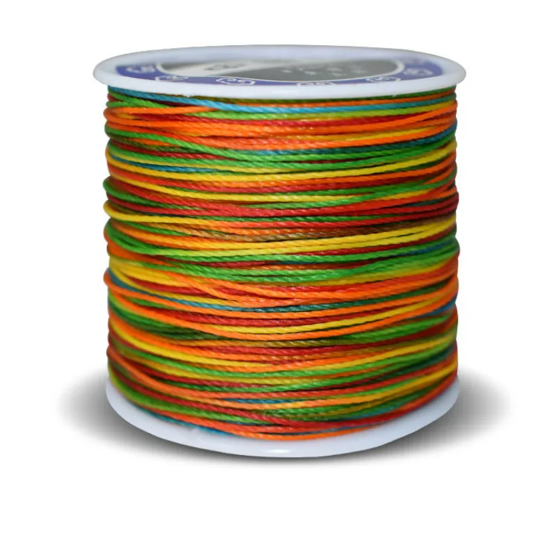 Нейлоновый шнур для ручного шитья многоцветная плетеная нить из вощеного