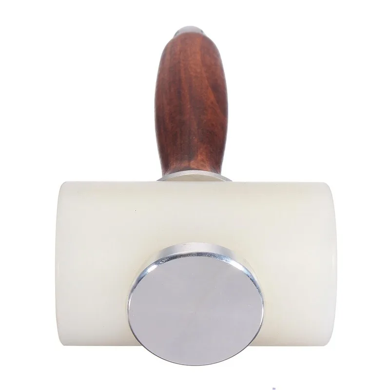 Ручной T тип кожа деревянная ручка молотка нейлон резьба молоток/DIY установка