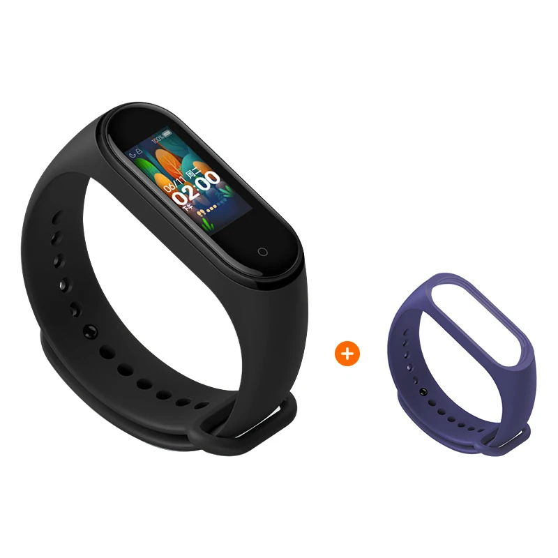 Add Blue Xiaomi mi band 4 Смарт-часы глобальная версия фитнес браслет с пульсометром активности фитнес-трекер Смарт браслет здоровья цветной дисплей новинка умный шагомер с измерением давления - Цвет: Add Blue