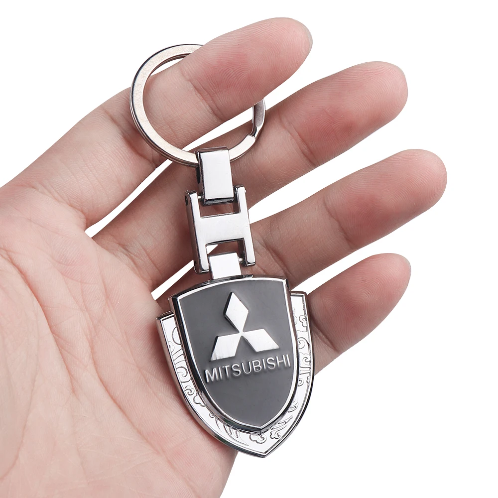 

Car Styling Shield keychain For Jewelry Trinket Men's Car Key Ring Key Chain For Mitsubishi Fiat Lancer Lancer EX Outlander ASX