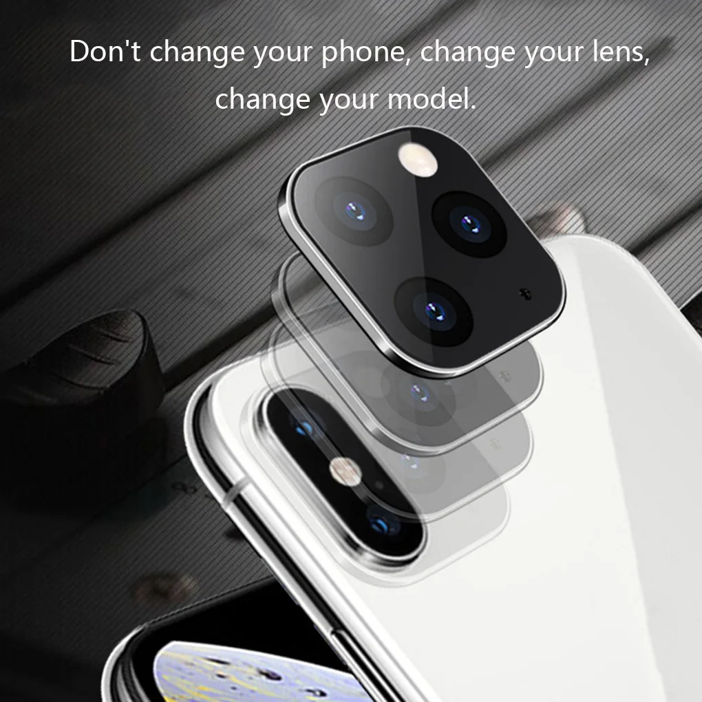 1/2 шт. для iPhone Apple iPhone X XS MAX секунд изменение для 11Pro для iPhone 11 PRO MAX наклейка на рассеиватель изменение Камера Защитная крышка