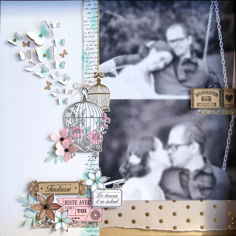 Металлические Вырубные штампы в виде бабочек для скрапбукинга фотоальбома