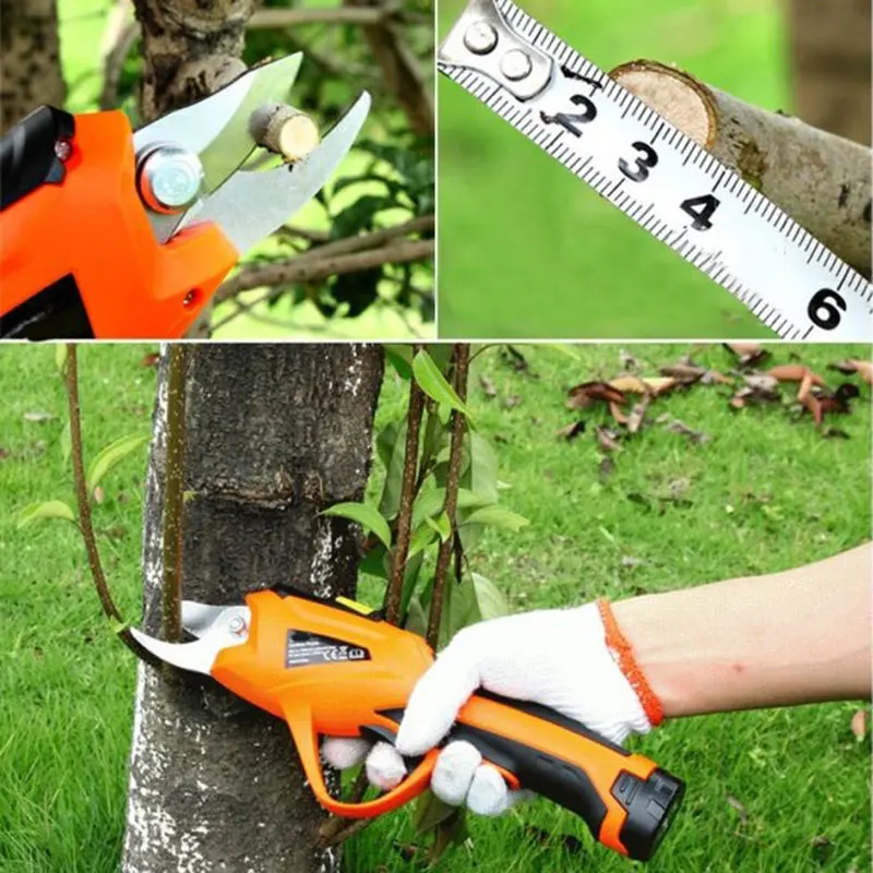 

3.6V Battery Electric Cordless Pruning Shears Orchard Branches Cutter Cutting Pruning Scissors Tools Garden Horticulture Pruner
