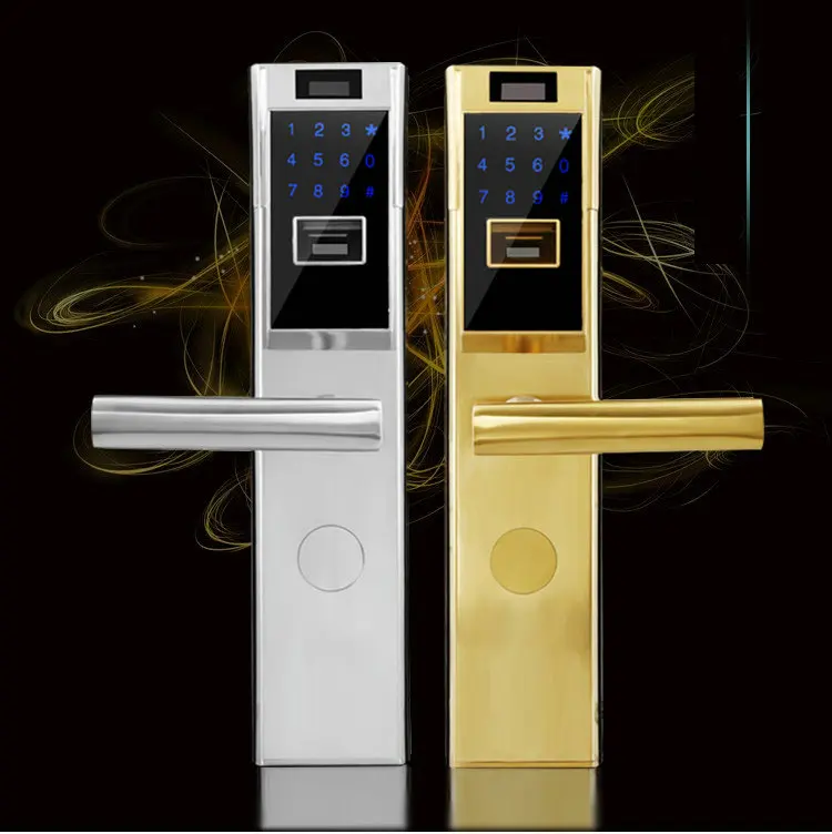 

LK-98 Smart IC Card / Fingerprint / Induction Password Door Lock Metal Material Office / Hotel / Home Door Lock