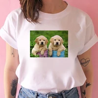 women t shirt cute dogs print 2021 fashion summer o neck 90s clothes girl casual short sleeve t shirts female clothing