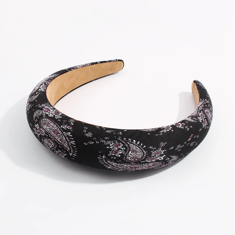 

Sponge fashion headband women, retro fashion palace hair accessories, fabric patterns, high-pressure Hairbands F2874