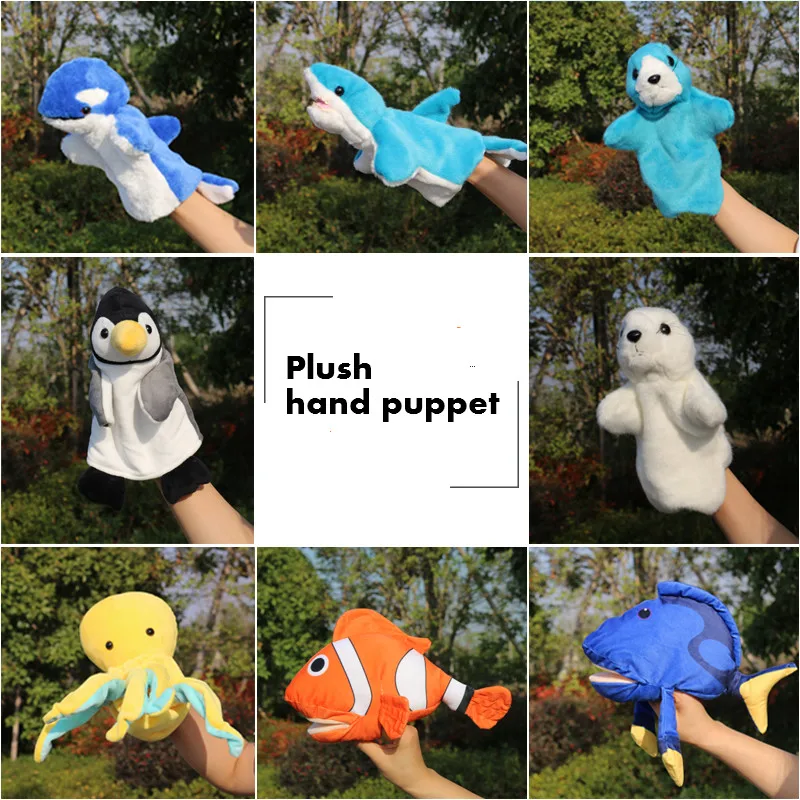 Плюшевые животные Пингвин маленький морской лев Немо рыбка ручная кукла детский