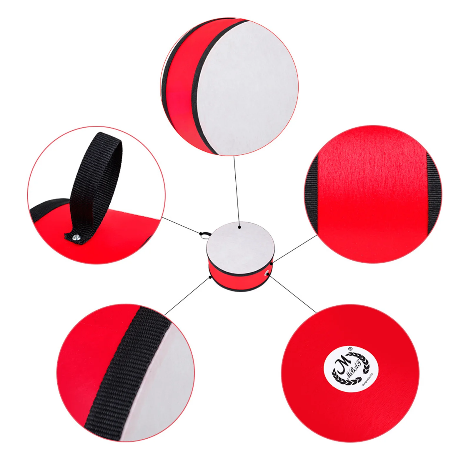 Muslady Hand Drums 8-inch Portable Drum Kids Toy Instrument with Stick | Спорт и развлечения