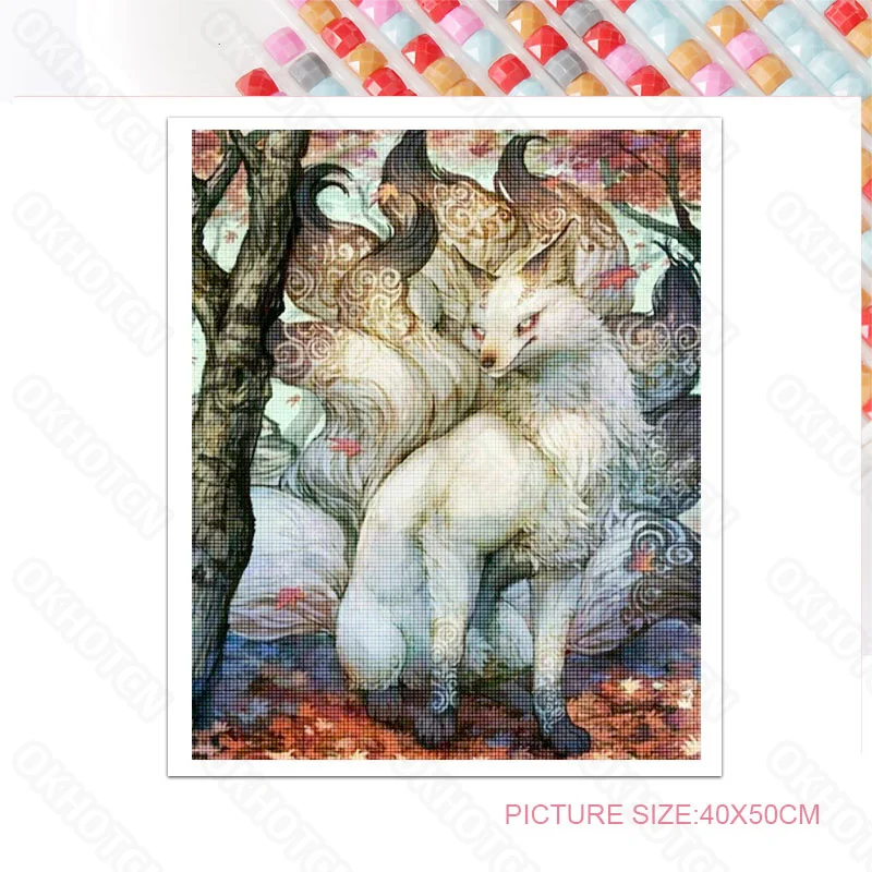 

Diy Diamond Painting Hideous Animals Cross Stitchs Full of Diamonds Square Embroidery Mosaic Rhinestone Decoration