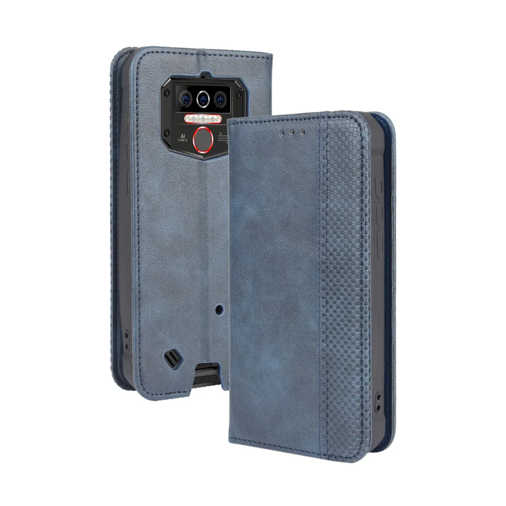 Oukitel WP5 чехол OukitelWP5 бумажник в винтажном стиле с отпечатком кожаный для телефона W