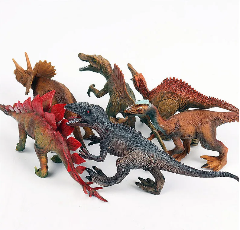 1/4/6 шт. многоцветный набор динозавров пластиковые рептилии животные модель