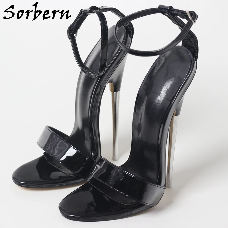 Sorbern/пикантные босоножки на высоком металлическом каблуке Женские туфли шпильке