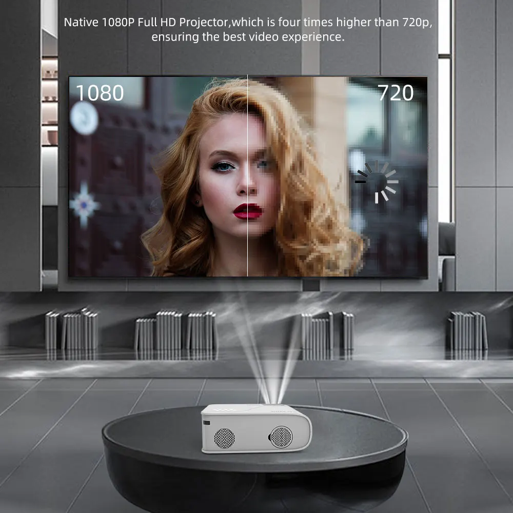 Светодиодный проектор Salange P86 Full HD 1080P Android 10 0 Wi Fi 300 дюймов|Проекторы для домашнего