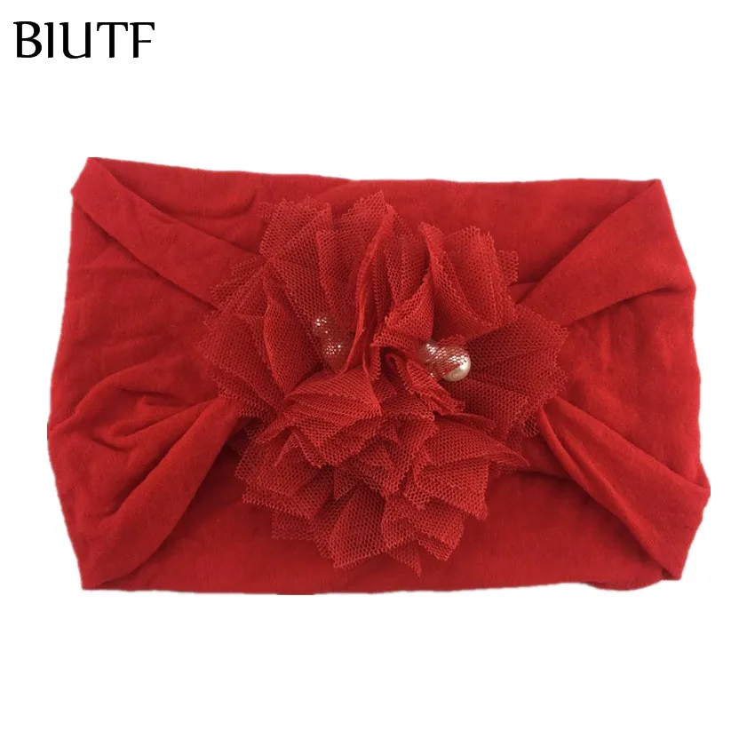 Детский тюрбан для ушей 20 шт./лот эластичная мягкая широкая нейлоновая повязка на