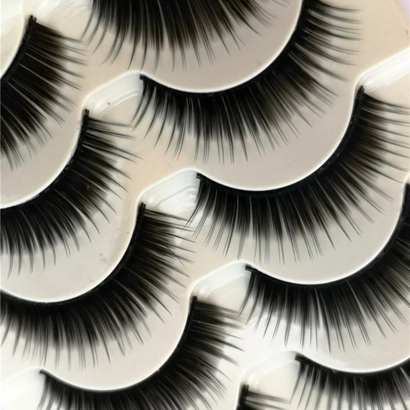 5 пар коробок тонкие дышащие ресницы для глаз сценический макияж толстые цветные