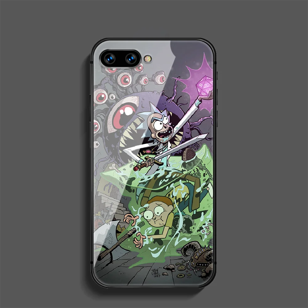 

Funny Ricks Cartoon Mortys Phone Tempered Glass Case Cover For Huawei Honor Nova 5T 71 8A 8X 8 9X 9 10 10I 20 30 Pro Lite Etui