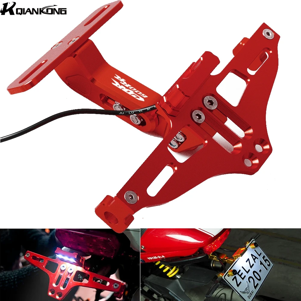 

For Honda CBR600RR CBR 600RR 2003 2004 2005 2006 2007 Motorcycle License Plate Bracket Licence Plate Holder Frame Number Plate