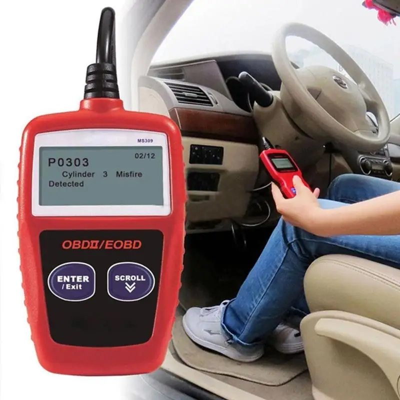 MS309 OBD2 автоматический диагностический инструмент OBD 2 сканер считыватель кодов