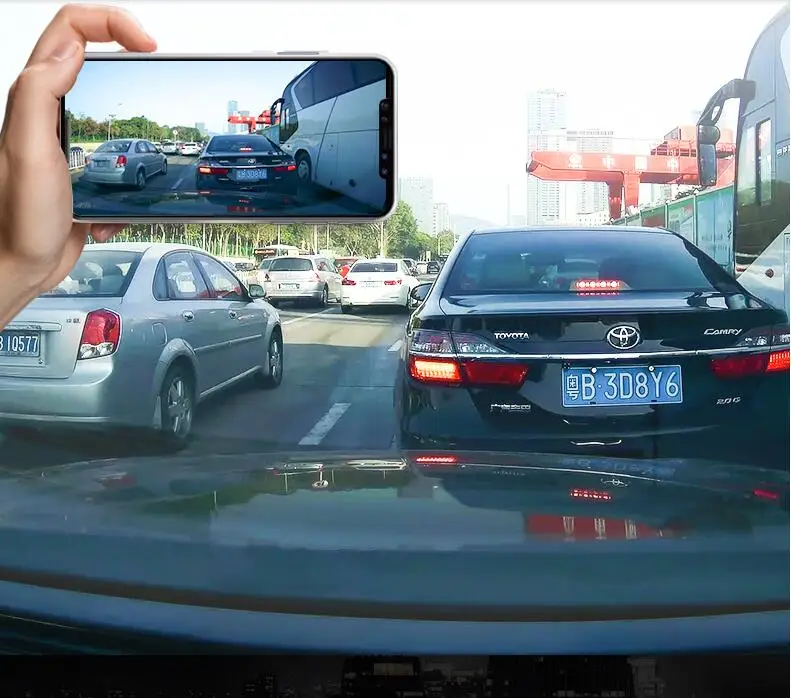 Автомобильный видеорегистратор с Wi Fi управление через приложение Novatek 96672 IMX 323