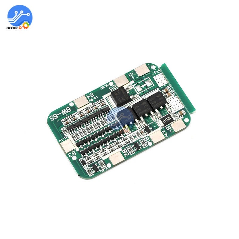 6S 15A BMS 18650 Защита аккумулятора PCB плата для 6 пакетов литий ионная батарея