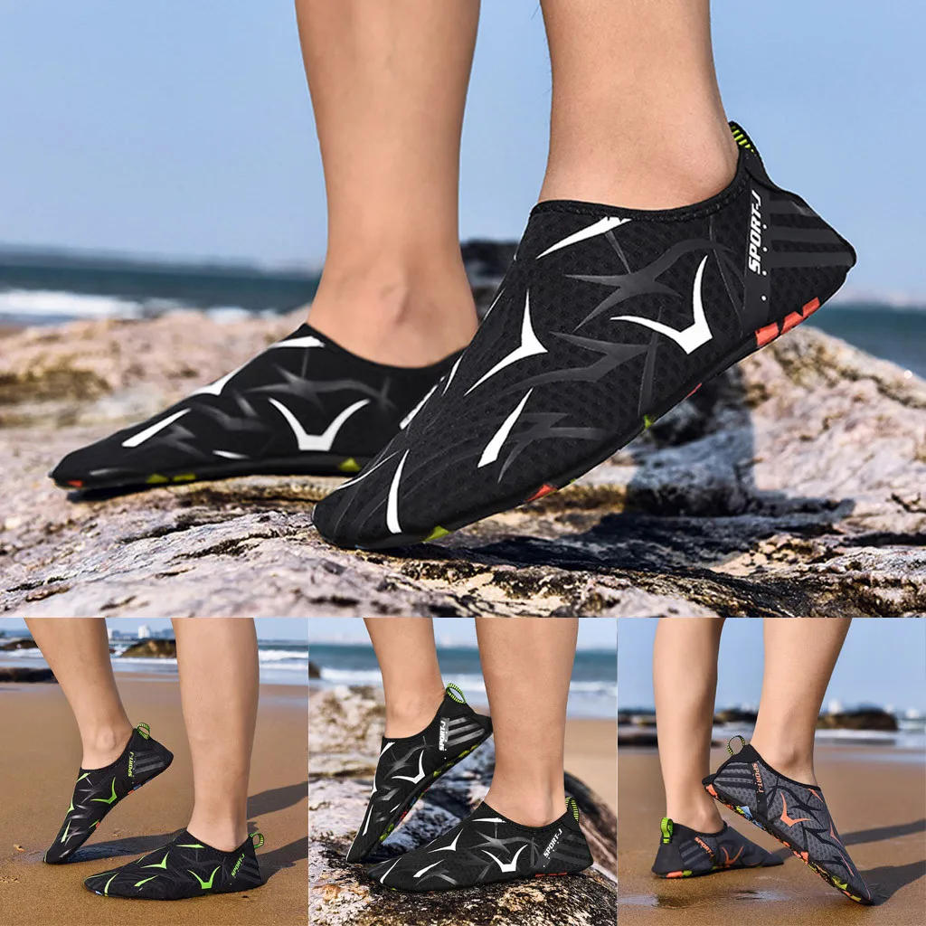 Открытая пляжная обувь с дышащей сеткой для пар быстросохнущие кроссовки