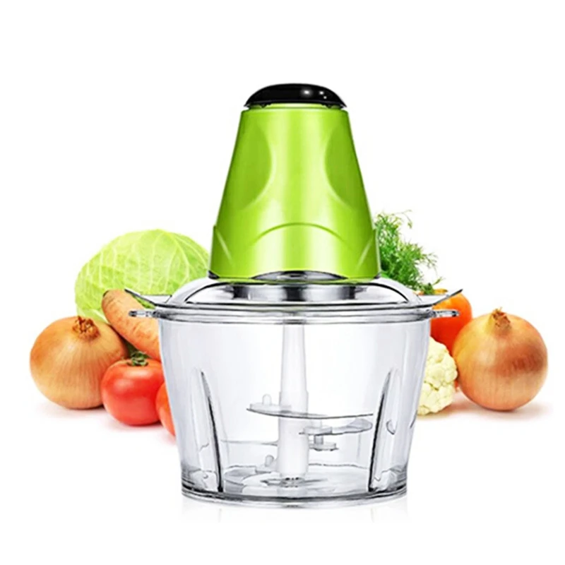 -Food Chopper Electric Meat Grinder Machine Kitchen Aid Mini Food Processor 2L Bowl For Vegetables Fruits S | Бытовая техника