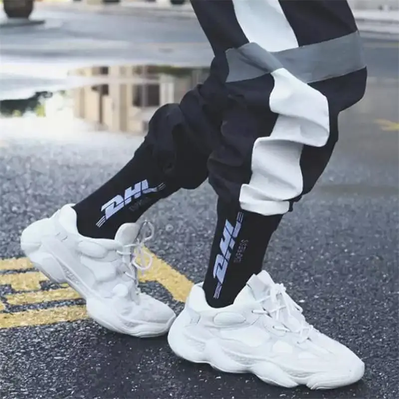 Носки мужские хлопковые модные спортивные уличные в стиле хип-хоп с надписью для