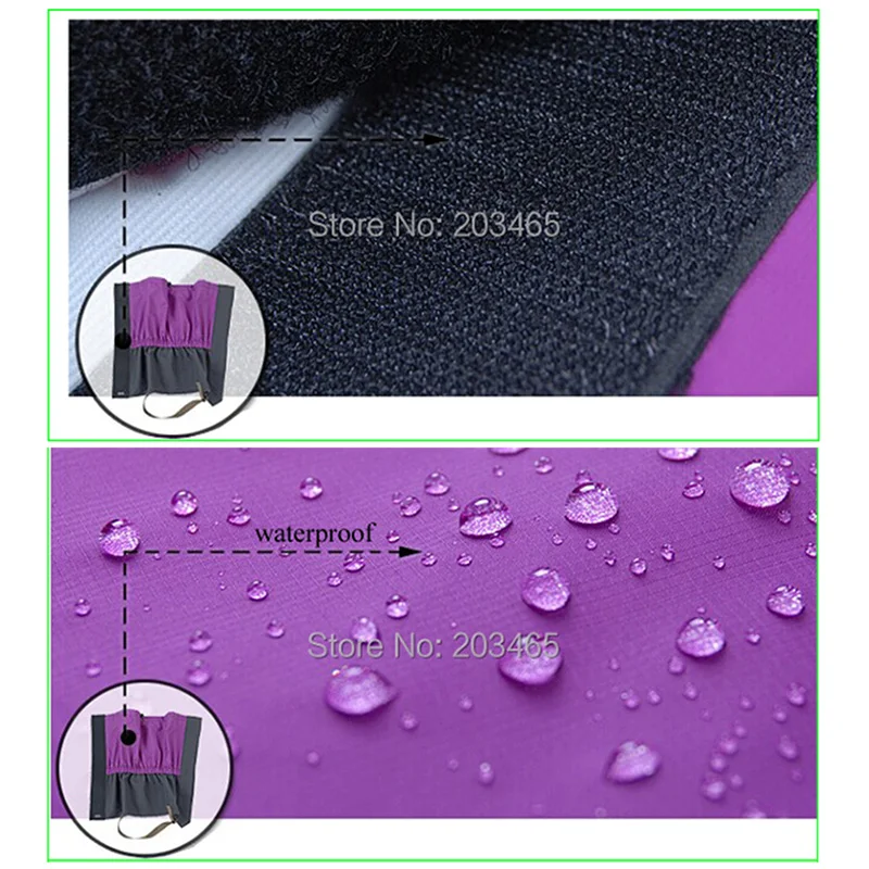 Уличные ботинки для пешего туризма дождя снега гетры прогулок на открытом