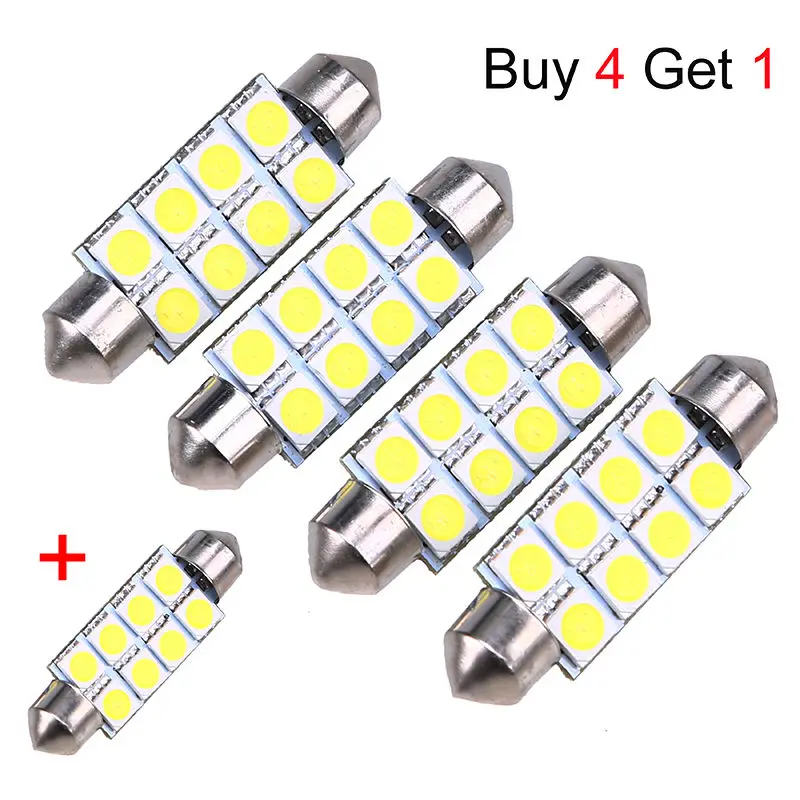 Купите 4 шт. получите 1 39 мм светодиодный 5050 8SMD гирлянда купольная