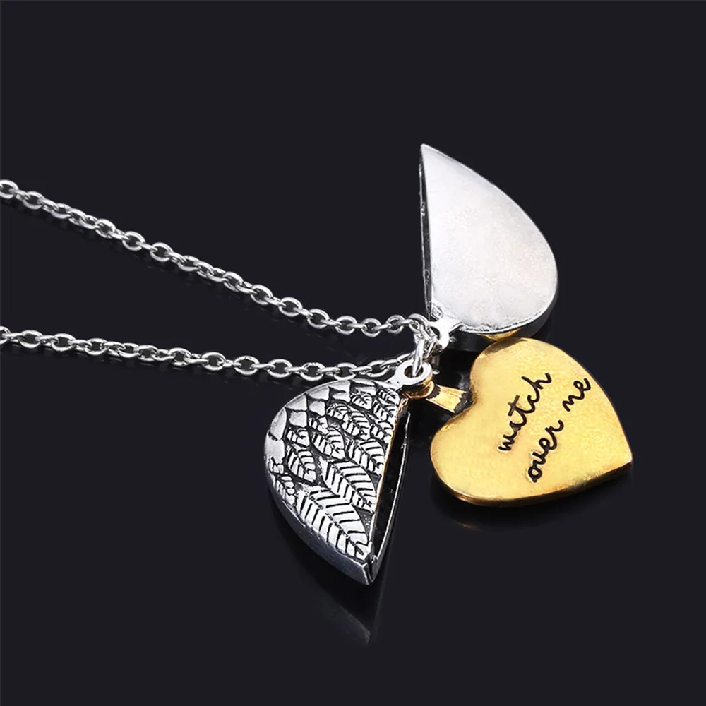 Винтажное Двухслойное ожерелье с подвеской в форме сердца Женская цепочка