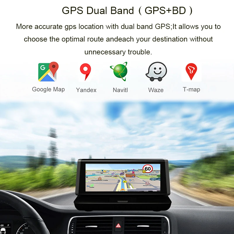 Автомобильный видеорегистратор Anfilite E35 4G ADAS Android 5 1 gps навигатор с bluetooth Wi Fi FHD 1080 P RAM