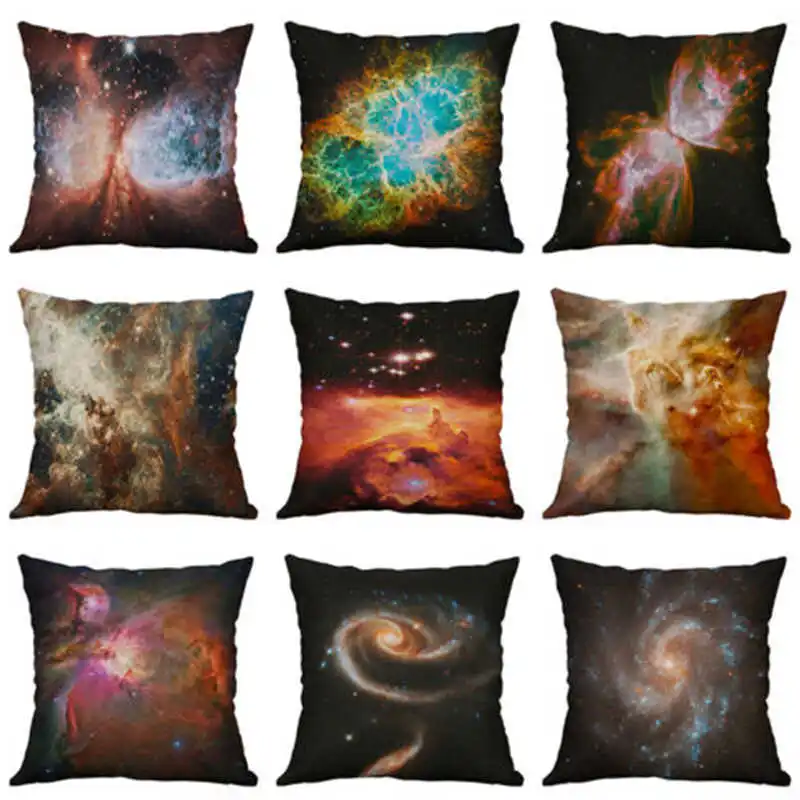 Оригинальный льняной чехол-накладка Стандартный Декор Подушка звездное небо