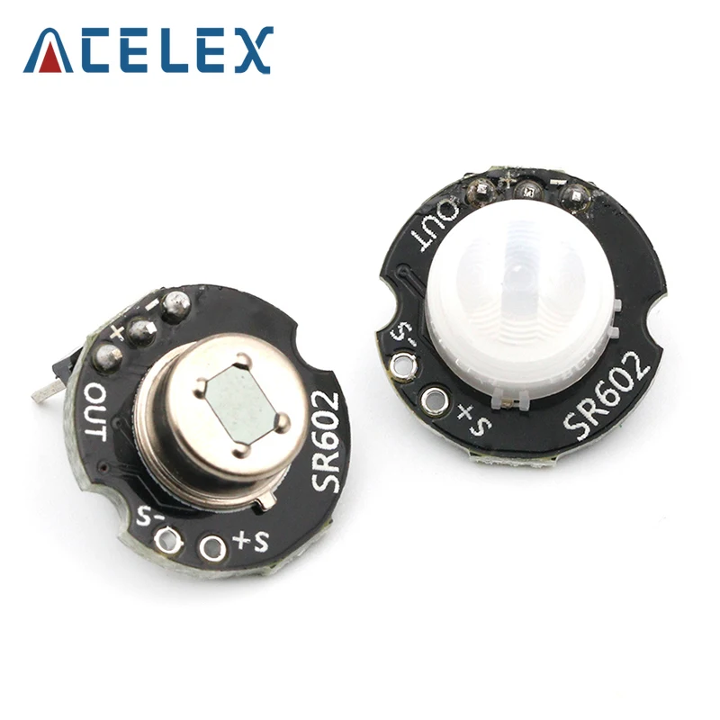 SR602 MINI Motion Sensor Detector Module Pyroelectric Infrared PIR kit sensory switch Bracket for arduino Diy With lens | Инструменты