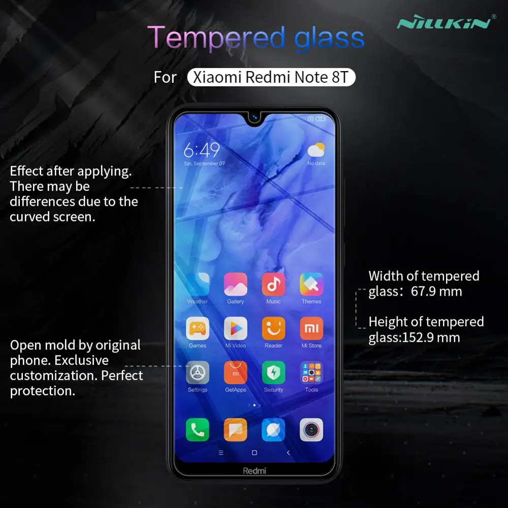 Redmi Note 8T стекло Nillkin H 0 33 мм защита для экрана из закаленного стекла Xiaomi Примечание