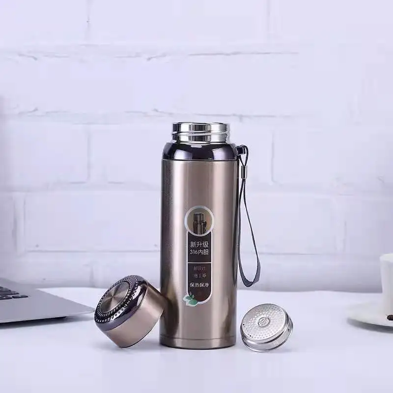 

The new 304 Stainless Steel Vacuum Cup With Large Capacity Is a Hot Seller For Outdoor Travel Pot With Rope insulation