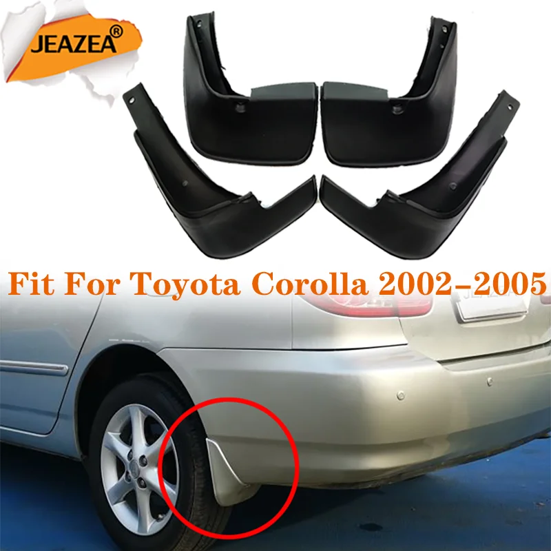 JEAZEA ABS Mud Flaps Splash Guards Mudguard Mudflaps Fenders with Screws For Toyota Corolla Vios Yaris Sedan 2002-2010 | Автомобили и