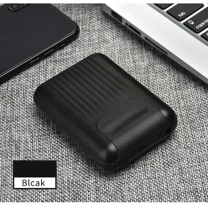 Мини банк питания 10000 мАч мобильное компактное портативное зарядное устройство