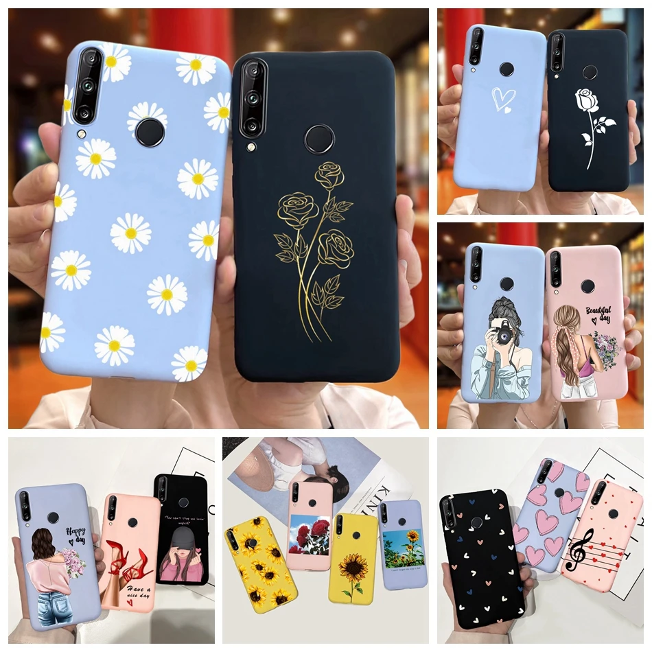 Чехол-накладка для Huawei Honor 9C силикон ТПУ с рисунком подсолнухов и маргариток AKA-L29 -