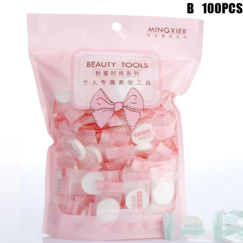 

100PCS/Bag Ultra-Thin Moisturizing Disposable Compression DIY Facial Mask Cotton Facial Sheet Face Skin Care Wrapped Masks Paper