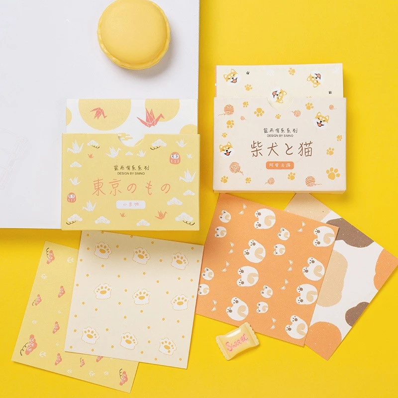 SIXONE 48 листов креативные декоративные карты сообщений Милая открытка практичная