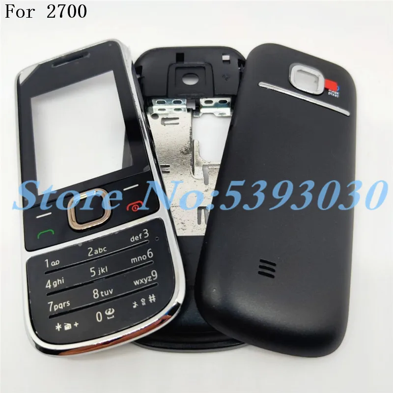 Новый полный мобильный телефон чехол для Nokia 2700 2700c с английской клавиатурой +